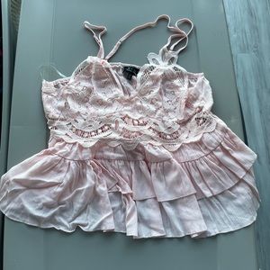 NWT eyelet francesca’s top